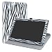 Produktbild LiuShan Lenovo Tab4 10 Rotary hülle, 360°rotierenden Drehbares Standfunktion hülle mit Schöne Muster für Lenovo Tab 4 10 2017 Andriod Tablet,Zebra Schwarz
