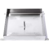 Chiusino A Scomparsa 40x40 Cm EINSIDE Sigillo Zincato Porta Pavimenti, Chiusino Zincato Botola A Scomparsa H 8 Cm, 30 X 30 Cm Botola Zincata Per Esterni - 6