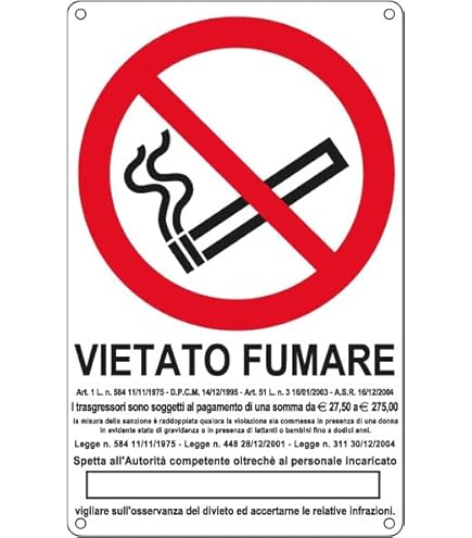 2 Cartelli Vietato Fumare In Alluminio - Adesivi 15x15 Cm Per Interni Ed Esterni - Segnaletica Sicurezza - Foto 4