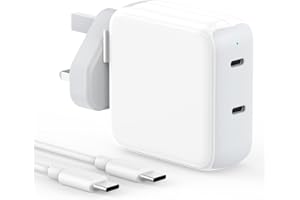 IFEART Mac Book Pro Charger, 67W USB C Charger Power Adapter, Compatible with Mac Pro 13/14/ 15/16 inch, MacBook Air 2020/2019/2018, iPad Pro/Air, with 2M USB C to C Cable