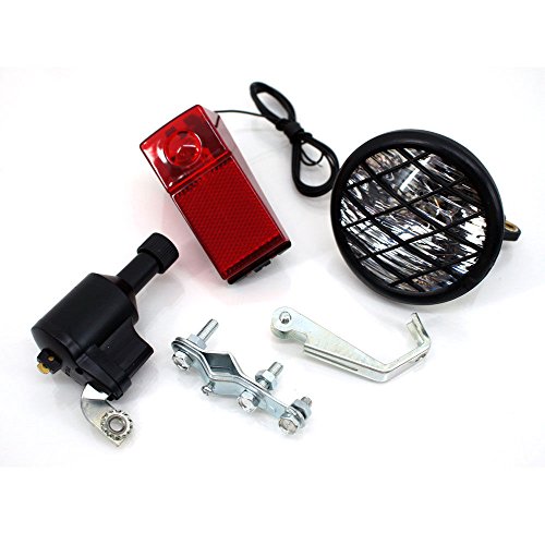 Scheinwerfer Rücklicht Dynamo Leuchte Lampe Fahrrad Set