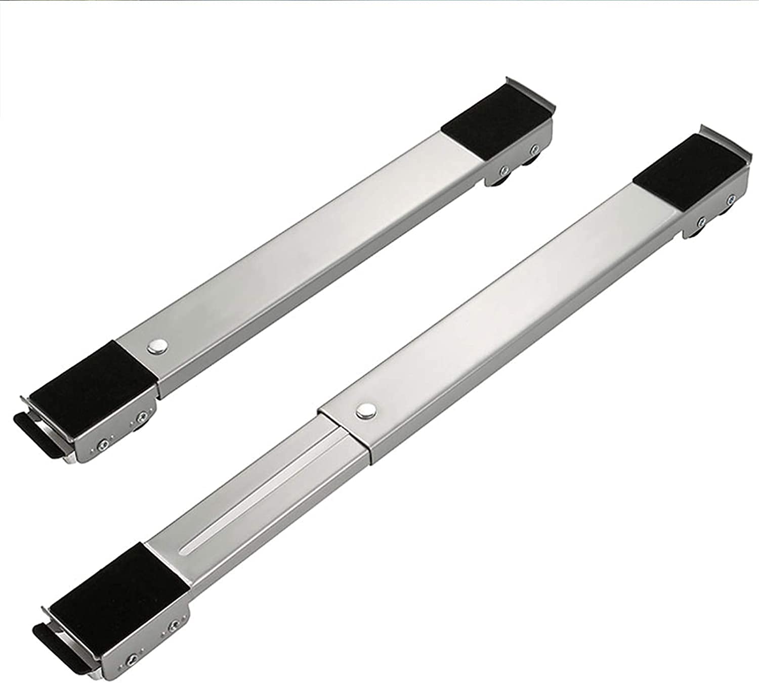 P YU 2025 Adjustable Washing Machine Stand with 24 Wheels | Movable Refrigerator Base | Dryer Roller Bracket | 45-70cm Expandable, 300kg Load | Anti-Slip & Lockable | Locking & Moisture-Proof Design