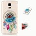 Produktbild Samsung Galaxy S5 Hülle Campanula Schleife KSHOP für Samsung Galaxy S5 Handyhülle weich TPU Silikon Crystal Tasche Handytasche Flüssigkeit Glänzend TPU Silikon Gummi Schale Glitzer Glitter Bling Sterne Shiny Stoßfest Kratzfeste - Hellblau blau