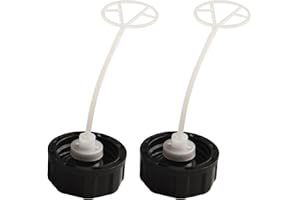 CWOQOCW Tankdeckel aus schwarzem Kunststoff, passend für Heckenscheren und Freischneider mit 43 cc bis 55 cc Motoren, 2 Stück