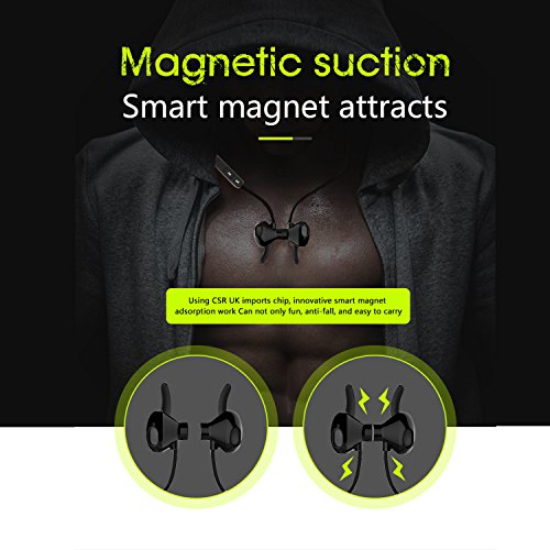 Daping-Bluetooth-Headphones-Bluetooth-41-Stereo-In-Ear-Earphone-Slim-Lightweight-Wireless-Headset-and-Magnetic-Closure-Secure-Fit-for-Sports-Gym-for-iPhone-Android-Smartphone-with-Built-in-Mic