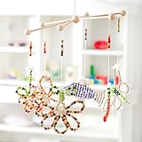 Holzmobile Mobilestern Holz 30cm Kreuz Babywiege selber machen Basteln Neu - 2