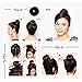 iLuLu Beauty 1 Piece Hair Styling Mesh Chignon Bun Shapers Brown Color Medium Size (7-8cm Diameter)