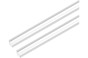 M METERXITY 2-Pack Acrylic Square Rods, 11.8 x 0.39 Inch/ 300 x 10 mm Clear Acrylic Dowel Rods Sticks Plastic Sticks Strip for DIY Crafts Lighting Gardening Decorations