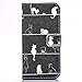 Produktbild Nancen Samsung Galaxy S6 Edge / SM-G925 (5,1 Zoll) Flip Leder Case / Handyhülle, Katzen Serie Nette Karikatur Katzen Klettern Treppe Muster Folding PU Lederhülle Bookstyle Cover - mit Stand Funktion, Brieftasche und Karte Slot