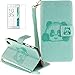 Produktbild Sony Xperia X Performance Dual F8132(2016) Neu Design Hülle mit Panzerglas,ISENPENK Original Flip Bookstyle Cover Wasserdicht Shockproof Anti Slip Protection Stoßfest Leather Case mit Standfunktion,3D Panda Muster Pattern Wallet Case mit Intern Karte Schlitz,Outdoor Stoßdämpfend Magnetic Closure Handygürtel Wallet Tasche Schutzhülle Leathertasche für Sony Xperia X Performance Dual F8132(2016) 5.0Zoll-[grün]+Panzerglas/Schutzfoile/Scutzglas