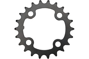 NATUDECO 22T Corona Per Bicicletta Sostituzione Durevole in Acciaio al Carbonio 8 9 10 Velocità Manovella Corona di Ricambio in Acciaio al Carbonio 64mm BCD Per Bici da Strada Mountain Bike