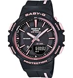 CASIO Damen Analog-Digital Quarz Uhr mit Harz Armband BGS-100RT-1AER