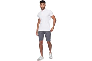 Crosshatch Mens Slim Fit Chino Shorts,Comfort Cotton Summer Shorts, Men's Shorts with Pockets-Best for Summer,Beach,Golf, Walking&Outdoors
