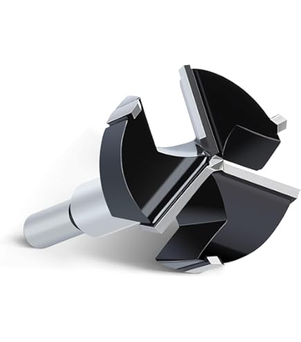 Saw Toothed Hinge Cutter 2 Inch Forstner Drill Bit - Saw Toothed Design For Woodworking, Hinge Installation & Flat Bottom Holes Saw Toothed Bit