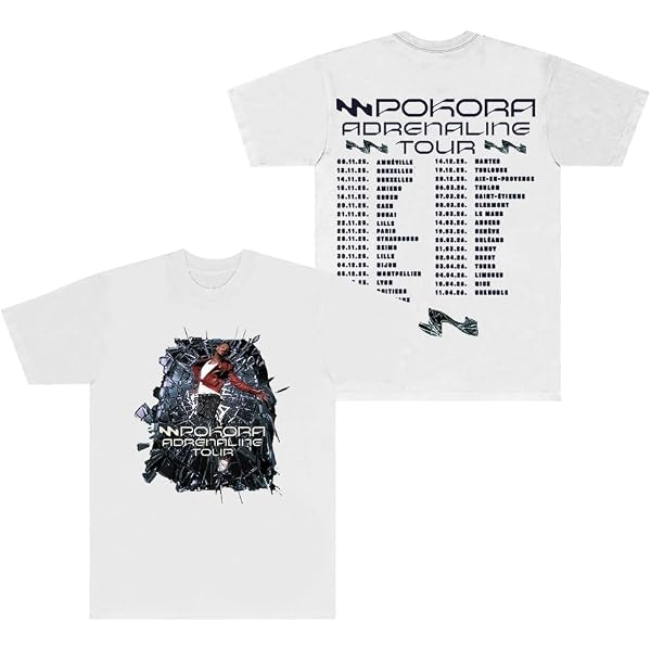 T-Shirt Matt M. Pokora 2025 – Fan De Musique – Coupe Confortable, Tissu Léger Et Infroissable