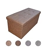 lederhocker braun gebraucht - Kann auch als Nachttisch, Fußablage oder einfach nur als Aufbewahrungsbox genutzt werden.