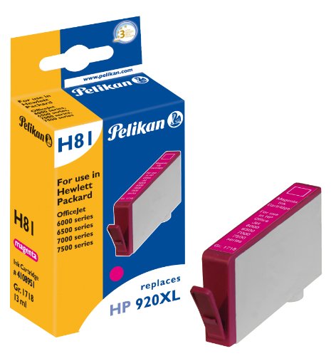 Pelikan Druckerpatrone H81 ersetzt HP CD973AE, Magenta