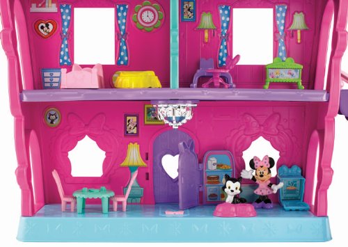 FISHER PRICE DISNEY MINNIE MOUSE MAGICAL BOW SWEET HOME DOLLS HOUSE FIGURES TOY GIRLS KIDS CHILDRENS PLAY SET