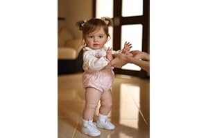iCradle Reborn Dolls Reborn Toddler Dolls Big Size 26 Inch Reborn Baby Realistic Dolls Silicone Baby Dolls That Look Like Real Babies Baby Girl Straight Legs Standing Big Doll For Toddlers
