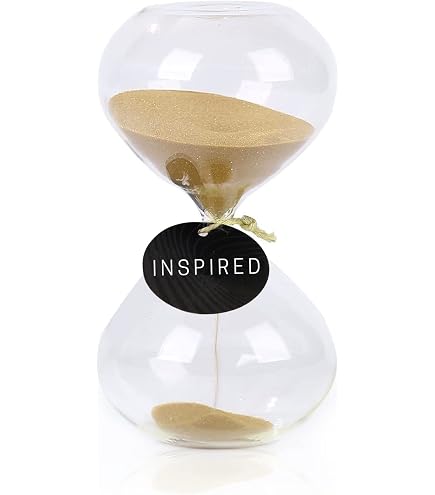 Clessidra PLMM 45 Minuti – Timer A Sabbia 15/30/45/60 Min, Decorativo E Fatto A Mano