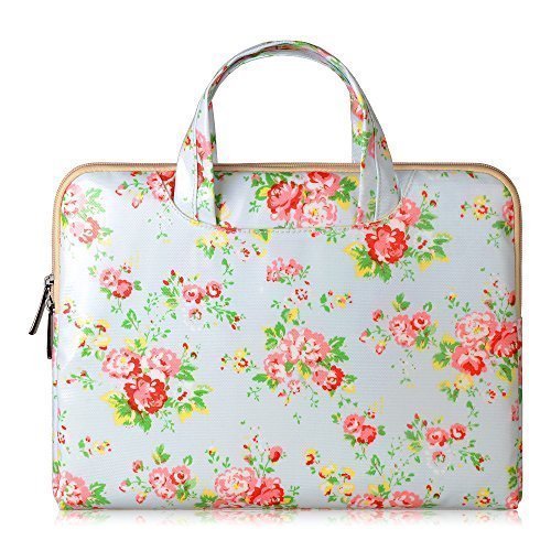 Onite Laptophülle Tasche Schutzhülle Hülle Schultertasche Laptoptasche sleeve case für Laptop Tablet Notebook (Blumen, 11.6-12'')