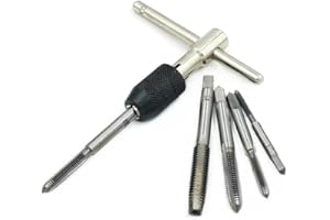 NestNook uchwyt typu T grzechotka kran regulowany zestaw kluczy do gwintowania M3 M4 M5 M6 M8 metryczne metalowe gwintowniki ręczne