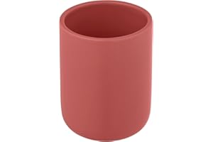 ALLSTAR Kubek do mycia zębów Olinda, czerwony, akcesoria łazienkowe z matowym wykończeniem