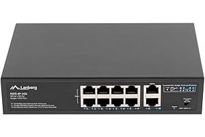 LANBERG POE+ SWITCH RACK 10"/19" RSFE-8P-2GE-120