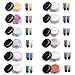 Lover Bar Mirror Nail Glitter Powder Set-Metallic Magic Effect Cosmetics Makeup Tools Kit-2-3g Shinning Additive Pigment Tip Decoration Art Nails Chrome Dust for UV Gel Polish+Applicator Sponge Stick (Pack of 12)