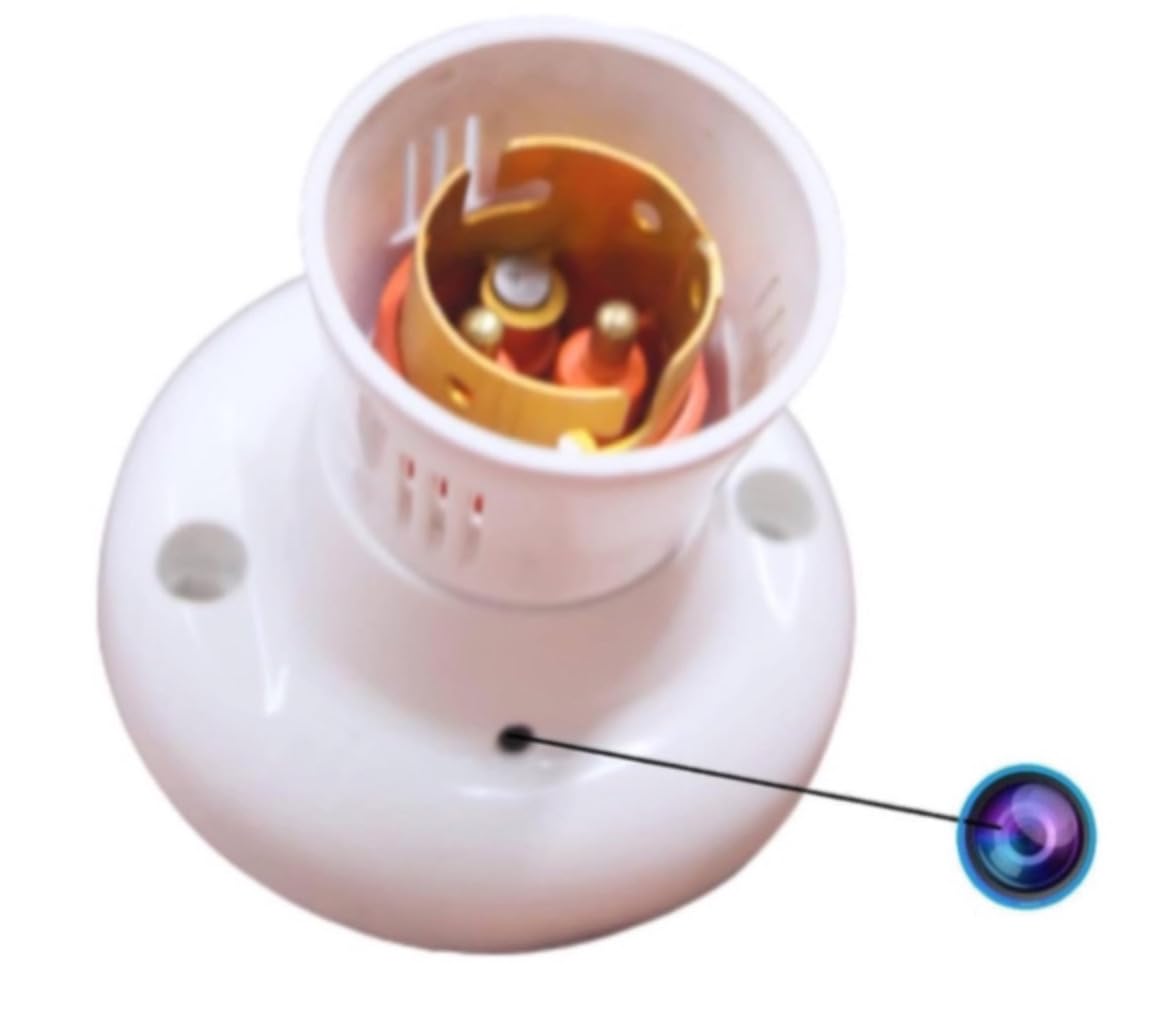 SIFER 1080P Full HD WiFi Mini Security Bulb Holder CCTV Camera with Live Audio & Video Recording for Home & Office