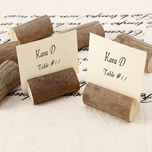 20 x Holz Holzsteg Tischkartenhalter Platzkartenhalter Kartenhalter Platzkarte Namesschild Hochzeit Wohnung Foto Deko Tischdeko - 5