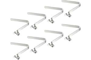 PATIKIL 8.5x5.5mm Kayak Pagaia Scatti, 8pz Morsetti a Molla per Kayak Clip per Palo della Tenda Acciaio Pulsante Cavo Blocco per Pagaia Campeggio Tenda Palo