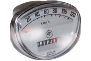 Enfield County Vespa Veglia Piaggio Logo 120 Kph Grigio Contachilometri Contachilometri Super Rally VMa