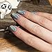 Ushion Holographic Nail Powder Laser Effect Rainbow Glitter Chrome Nail Powder Pigment For Nail Art