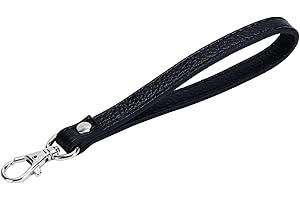 VanEnjoy Genuine Leather Keychain Wristlet Keychain Strap for Wallet Purse Clutch Cellphone Wristlet Key