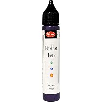 Viva Decor Perlen Pen, 6 X 28 Ml Set – 3D Stoffmalfarbe Für Perlen, Linien & Punkte, Waschmaschinenfest
