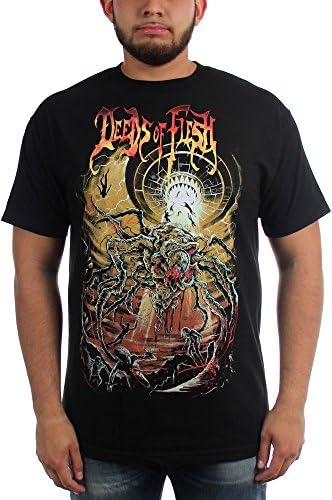 Deeds of Flesh - Mens Virvum Juggernaut T-Shirt, X-Large, Black