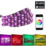 LUXJET LED Rétro-éclairage de la télévision,Télécommande par smartphone ou table