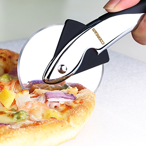 Codream Pizzaschneider Leichtläufiger Pizza Cutter aus hochwertiger Edelstahl mit fester Griff, rostet nicht, bleibt sehr lange scharf, unkaputtbar. - 8
