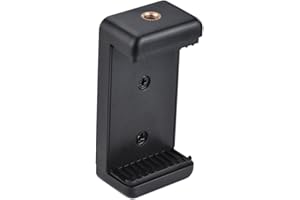 Andoer Verstellbarer Clip für Telefonhalterung, Klemmhalterung mit 1/4 Zoll, Schraubenloch für Selfe, Selbst, Timer, Einhebel-Stativ, Stativ, iPhone 7, 6s, 6, 5S, Samsung Huawei