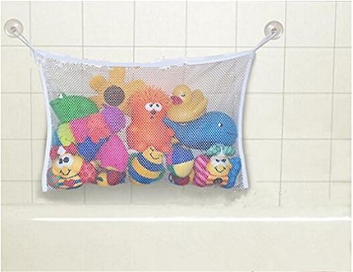 Hangqiao Baby Bathroom Toys Bath Toy Hammock Tidy Storage Net Organizer Bathtime , S