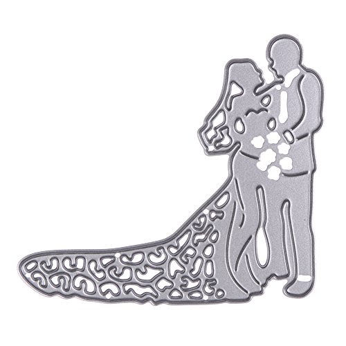 Amazingdeal365 Hochzeit Metall Form Schablonen Schneiden DIY Dekor Sammelalbum Karten Buchzeichen Lesezeichen als Geschenk für Freunde Geburtstag Kinder,Kindergarten Hobby Schule Handarbeit Unterricht usw. Ein tolles Geschenk!