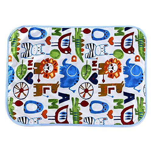 Niño 50x70cm Cambio de ratón suave de la cubierta del pañal cambio de alfombra de algodón Hoja de 50x70cm impermeable pintado animales