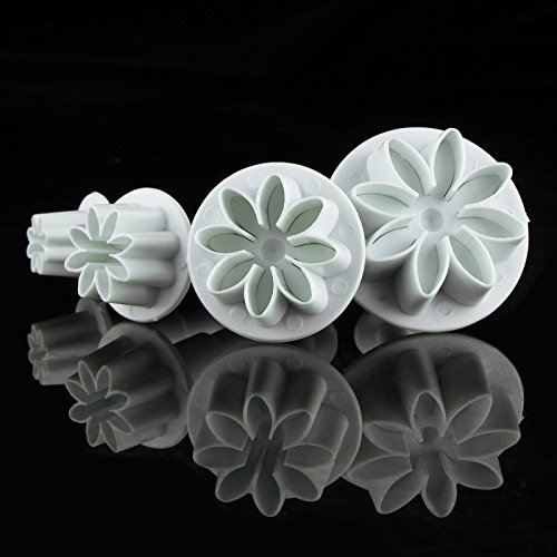 Swees Fondant Ausstecher DIY 33 tlg Ausstechform Stempel Modellierwerkzeug Glätter Fondant Marzipan Tortendeko & Klein Marzipan-Messer Kuchen Cutter Modellierwerkzeug - 8