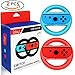 Produktbild Nintendo Schalter Lenkräder, Lenkräder Controller Zubehör (Rot & Blau)2er Pack Nintendo Lenker Lenkradhalterung (rot blau)