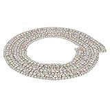 ❤ Cristal de plata AB y dorado, se dobla fácilmente para adaptarse a todas las formas y tamaños, belleza flexible y brillante.