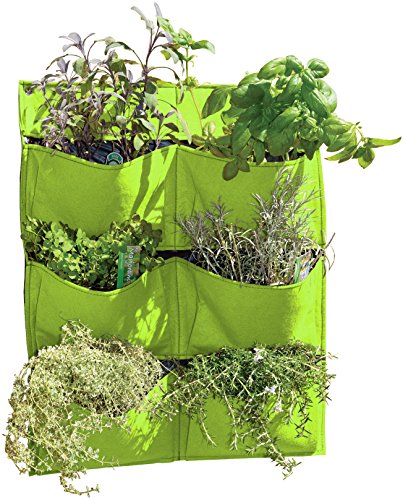 VegTrugFWP11LG Wall Felt Planter - Lime Green
