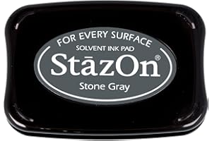 Tsukineko StazOn solvente Inkpad-Stone Gray