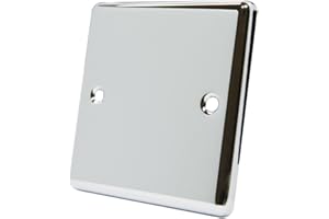 ALLIANCE ELECTRICAL AET CPC1GBP Polished Chrome Classical Single Electrical Blanking Plate 1-Gang, Silver