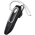 BEVCEFCC Wireless Bluetooth Earpiece 30H Talking Time Bluetooth Headset Noise Canceling Hands Free Headset for Cell Phone Single Ear Bluetooth Headset with Microphone for Driving (Black)